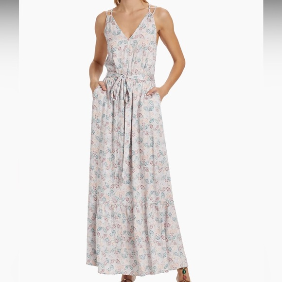 Splendid Gisella Printed Tie-Waist Maxi Dress - Picture 2 of 11